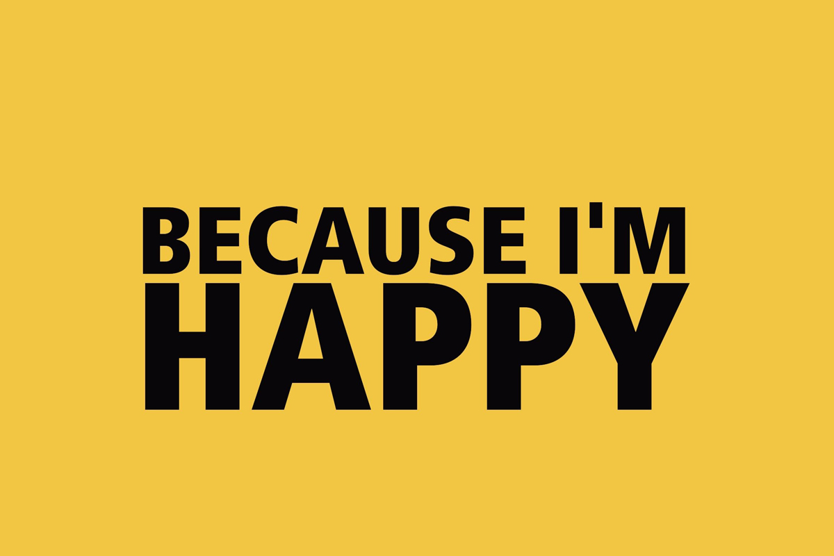 Im be happy. Pharrell Williams Happy. Because im Happy Pharrell Williams. Im Happy Фаррелл. Because i m Happy песня.